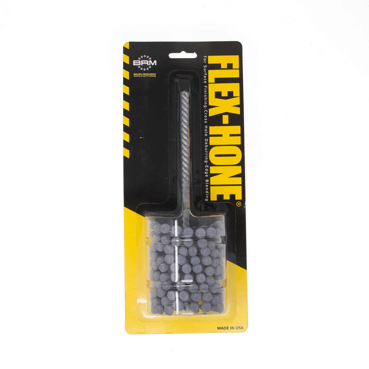 Brush Research BC21412 FLEX-HONE®, 2-1/4" (57.2mm) Diameter, 120 Grit, Silicon Carbide, For Mild Steel, Stainless Steel, Cast Iron and Softer Ferrous Materials