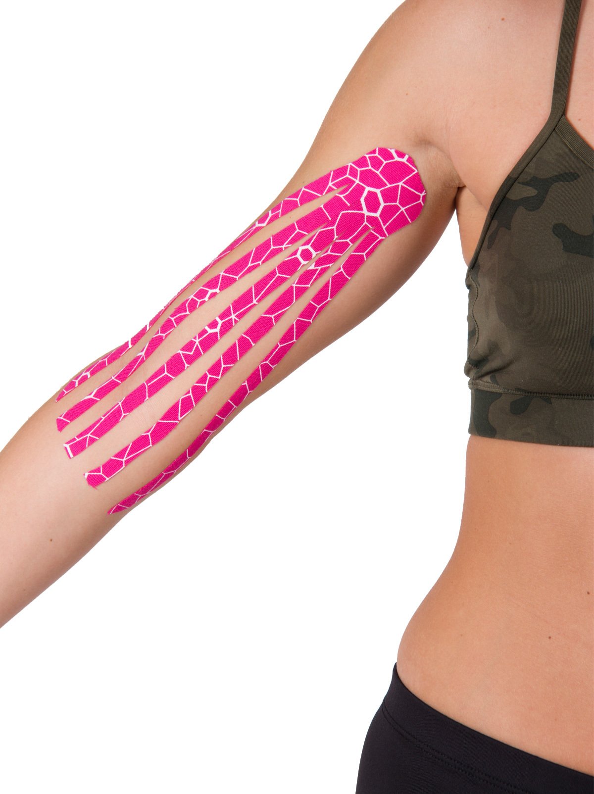 THERABAND Kinesiology Tape for Shoulder, Back & Knee, 2", Black/Grey