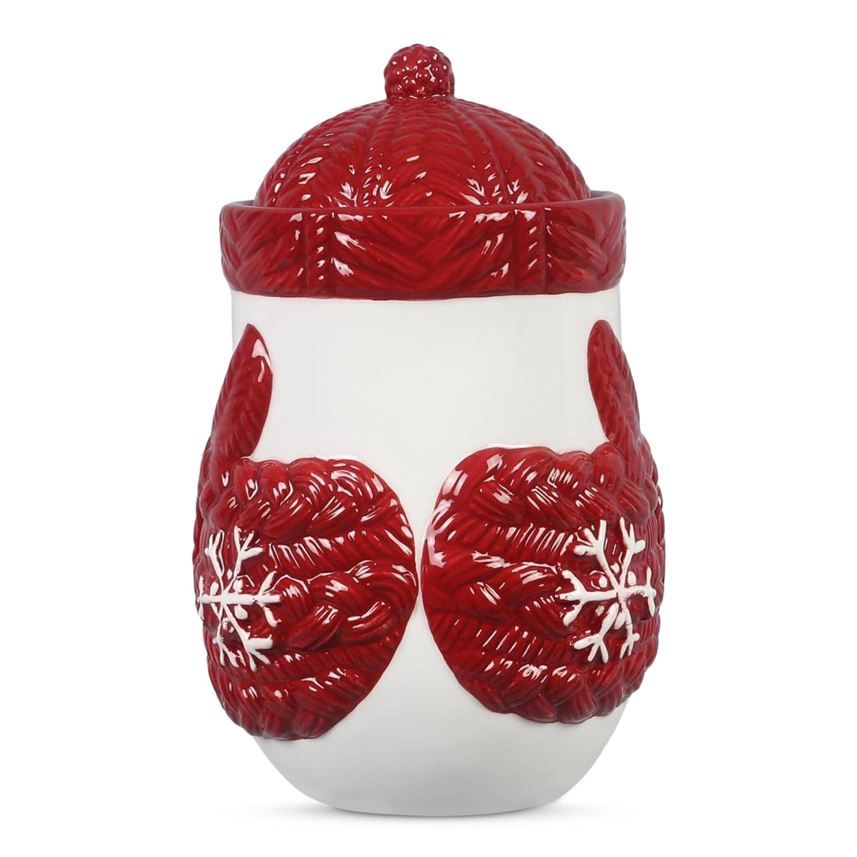 Young's Inc. Ceramic Honey Bee Cookie Jar with Lid and Handle – Honeycomb Design, 5.75" x 5.83" x 7.87", Decorative and Functional Kitchen Storage - Tea Canister