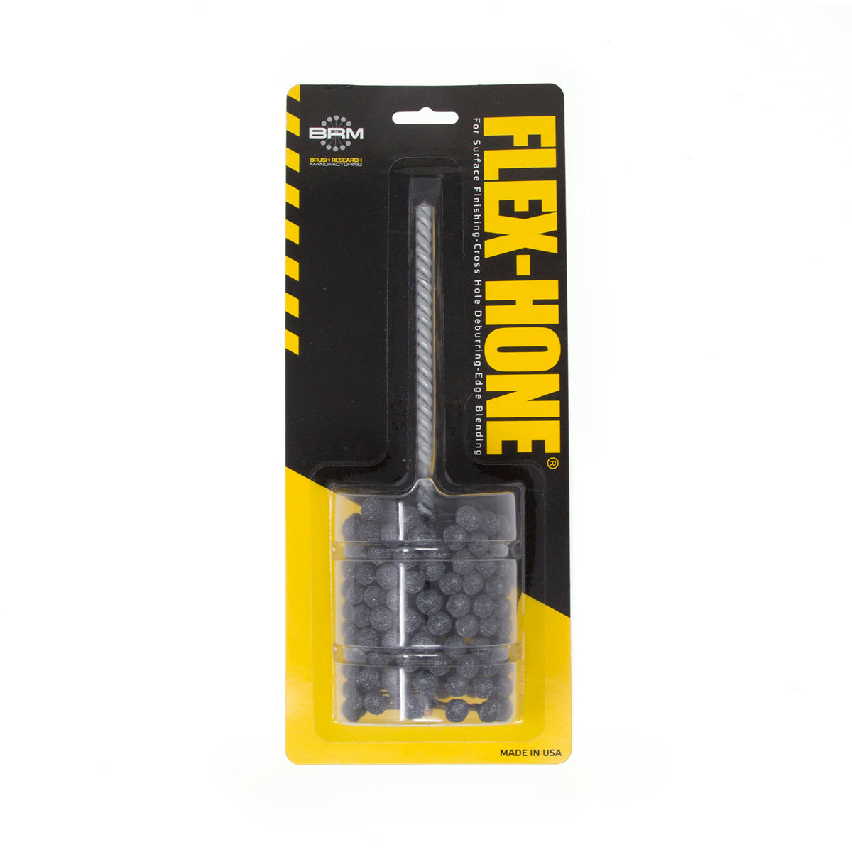 Brush Research BC21212 FLEX-HONE®, 2-1/2" (63.5mm) Diameter, 120 Grit, Silicon Carbide, For Mild Steel, Stainless Steel, Cast Iron and Softer Ferrous Materials