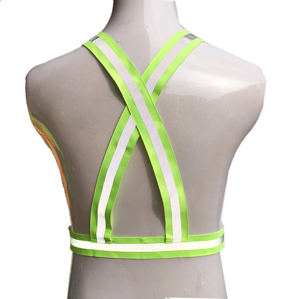 zojo Reflective Vest | Lightweight, Adjustable & Elastic | Safety & High Visibility for Running, Jogging, Walking,Cycling | Fits Outdoor Clothing (1 Pack, Neon Yellow)