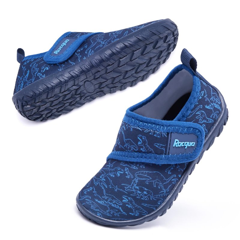 Racqua Toddler Water Shoes Boys Barefoot Quick Dry Swim Pool Beach Aqua Sport Shoes Surfing Boating Lightweight Shoes Toddler Dinosaur 10