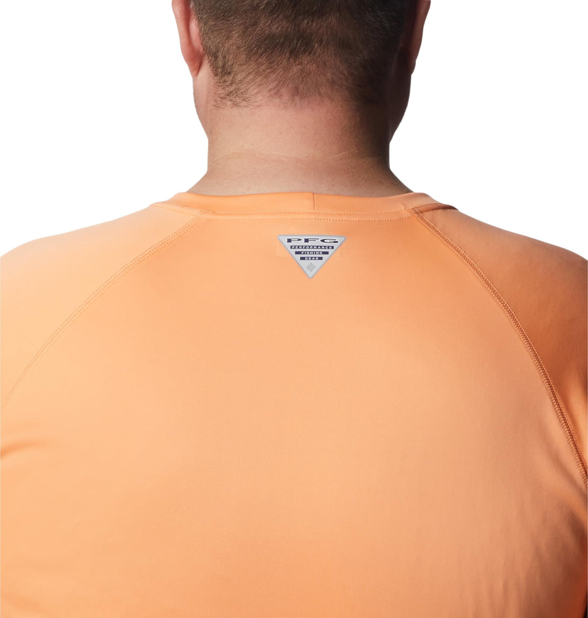 Columbia Men's PFG Terminal Tackle Long Sleeve Fishing Shirt, Bright Nectar/Vivid Blue Logo, Small