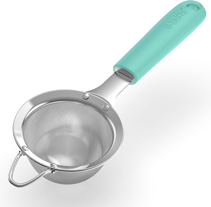 U-Taste Small Fine Mesh Strainer: 18/8 Stainless Steel 3.35in 30 Mesh Kitchen