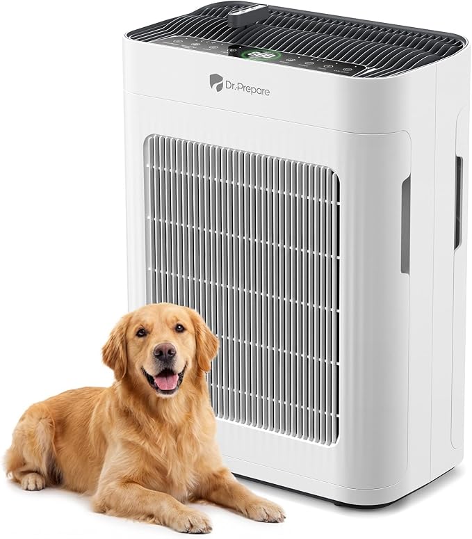 Dr.Prepare Air Purifier for Home Bedroom Large Room Up to 3, 000 ft², HEPA Air