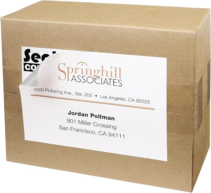 Avery Printable Shipping Labels, 4" x 6", White, 20 Blank Address Labels (05292)