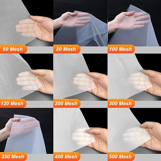 Nylon Mesh Fabric, 60 80 100 120 200 250 300 350 400 500 Mesh Filter, Reusable