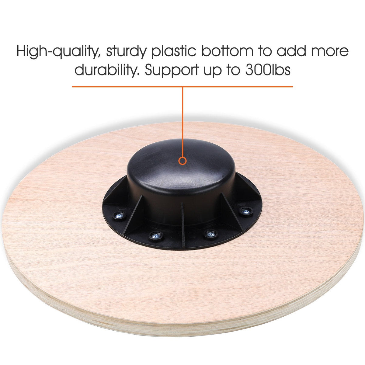 Yes4All Wooden Wobble Balance Board – Exercise Balance Stability Trainer 15.75 inch Diameter - Blue - ²L6CJZ