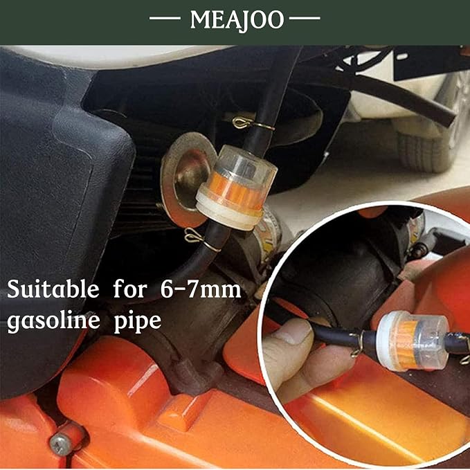 10PCS 1/4" 6mm-7mm Gas Inline Fuel Filter,