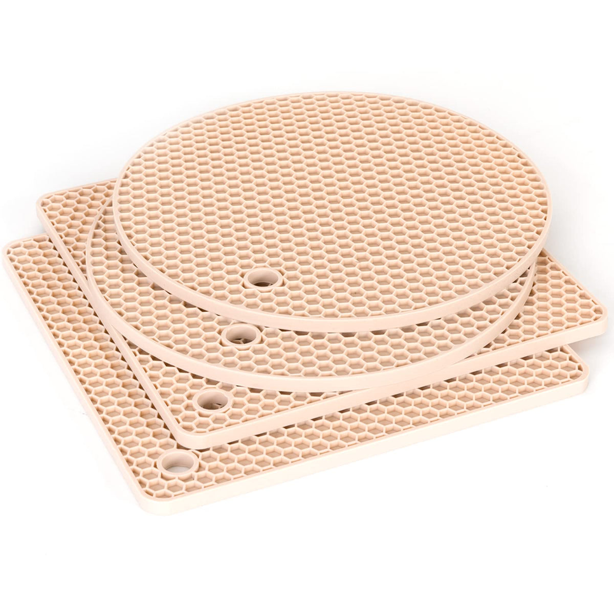 Joyhalo 4 Pack Silicone Trivet for Hot Dishes