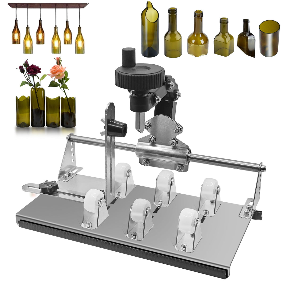 Smasener Glass Bottle Cutter, Suitable for Round and Square Bottles [S-201]