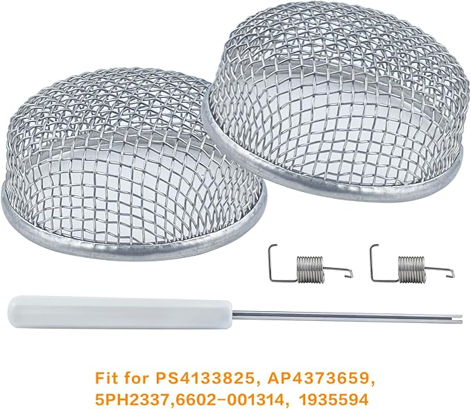 2 Pack RV Flying Insect Screen Furnace Vent Cover Bug Screens, 2.8 x 1.3 Inch