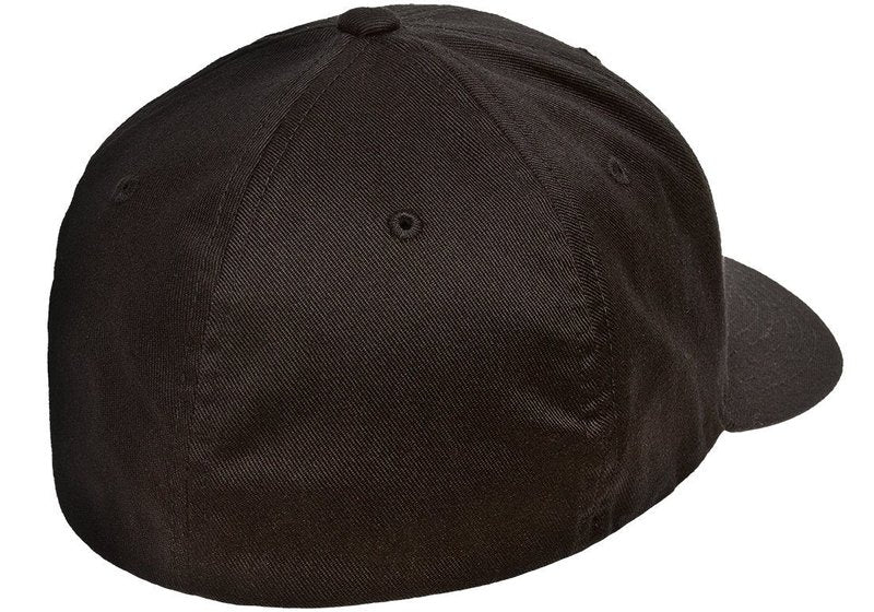 Flexfit 6277 Wooly Combed Twill Cap Black