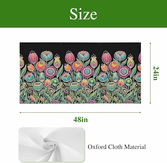 Fluorescent Light Covers for Ceiling Lights Colorful Flowers Magnetic Light
