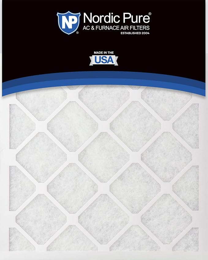 Nordic Pure 16x25x1 Poly Green MERV 6 AC Furnace Air Filters – Reduces Dust
