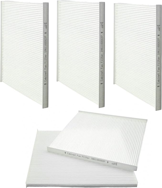 5-Pack BAIZHIHUA 18611600037 Cabinet Fan Filter Compatible