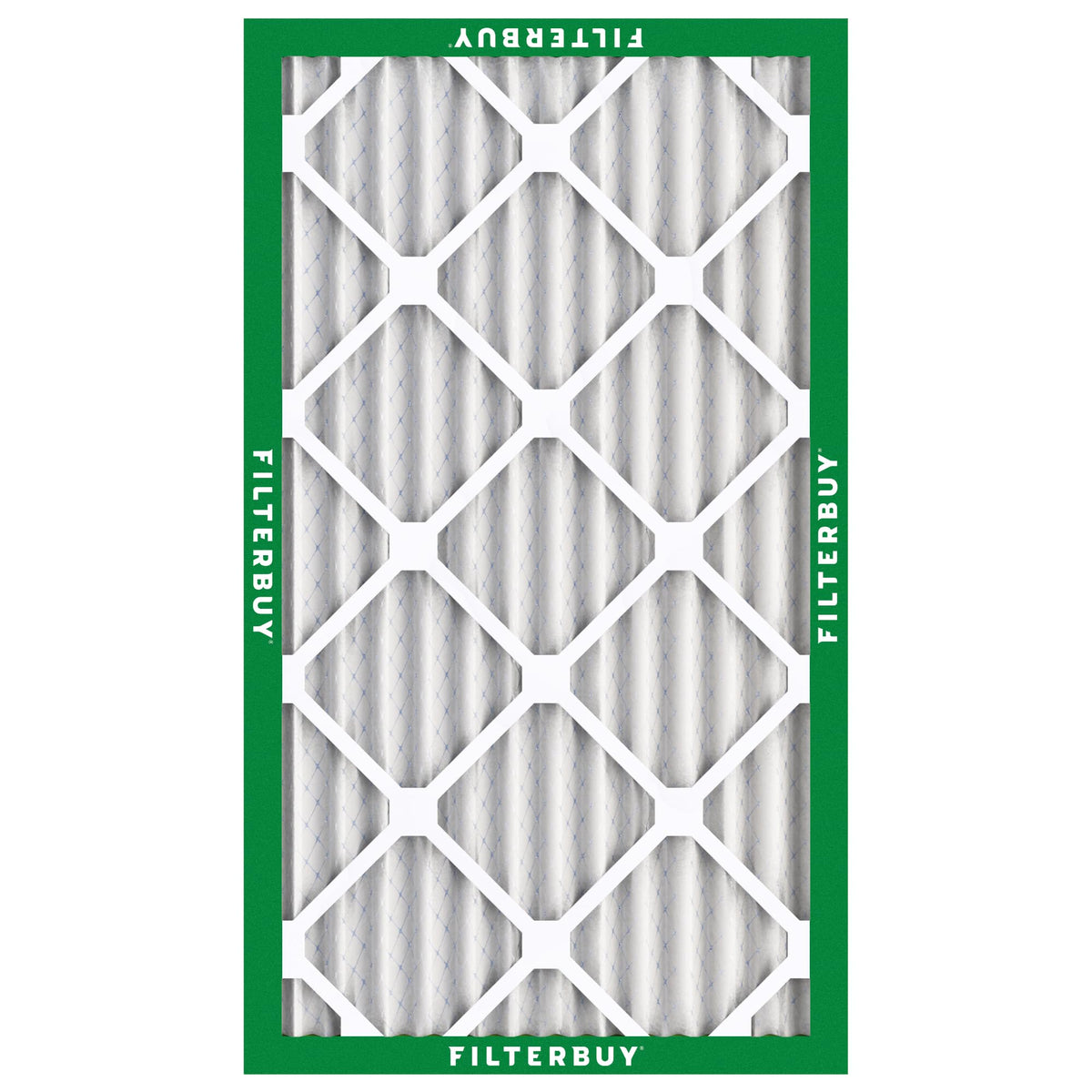 Filterbuy 14x30x2 Air Filter MERV 8 Essential Dust & Allergy Defense (6-Pack), Electrostatic Pleated HVAC AC Furnace Filters Replacement, Made in USA (Actual Size: 13.50 x 29.50 x 1.75)