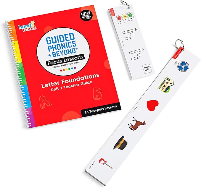 hand2mind Guided Phonics + Beyond Focus Lessons Unit 1 Teacher Guide, Science of Reading Classroom Materials, Kindergarten Homeschool Curriculum Supplies, Early Childhood Education Materials