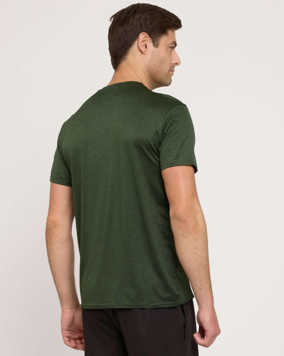 Real Essentials 5 Pack: Men's Dry-Fit Short Sleeve Crew Neck T Shirts Fitness Running Gym Workout Cool Exercise Athletic Tee, Set 5, Large