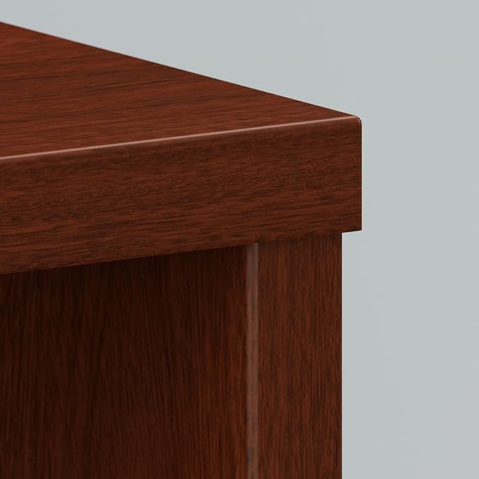 Bush Business Furniture Series C Tall 5 Shelf Bookcase in Mahogany, Large Storage and Display Bookshelf for Home or Professional Office