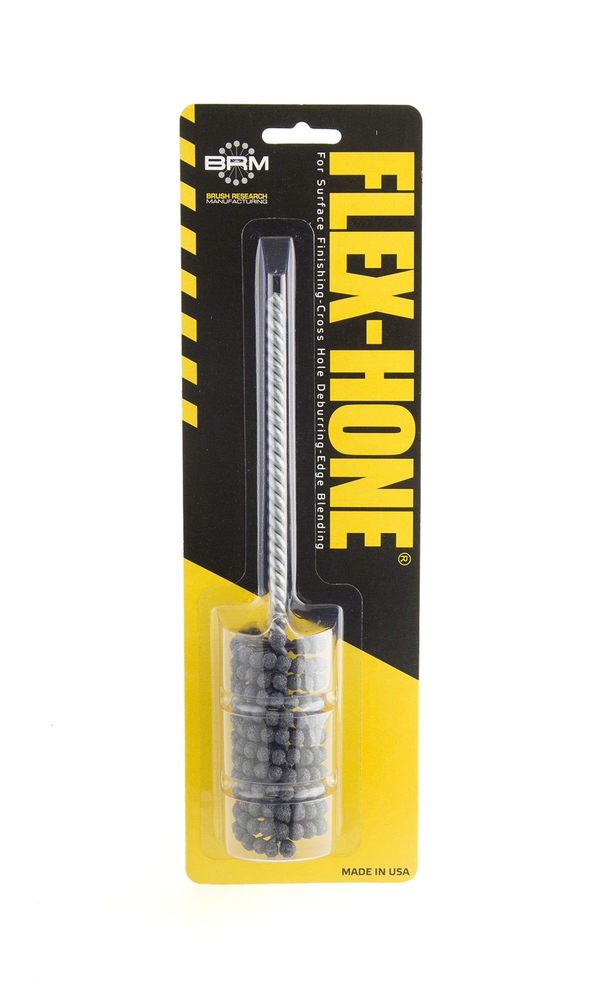 Brush Research BC3412 FLEX-HONE®, 3/4" (19mm) Diameter, 120 Grit, Silicon Carbide, For Mild Steel, Stainless Steel, Cast Iron and Softer Ferrous Materials