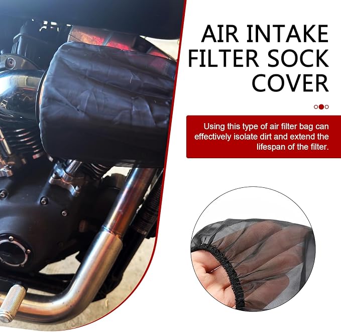 Car Cold Air Intake Filter Dustproof Cover, Universal Cone Protective Cover