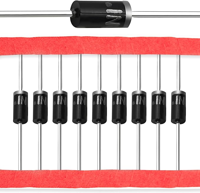 Chanzon 1N4007 Rectifier Diode 1A 1000V DO-41 Axial 4007 IN4007 1 Amp 1000 Volt