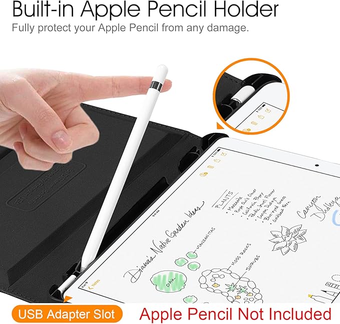 Fintie Rotating Case for iPad Air (3rd Gen) 10.5" 2019 / iPad Pro 10.5" 2017 with Built-in Pencil Holder - 360 Degree Rotating Stand Protective Cover, Auto Sleep/Wake (Black)