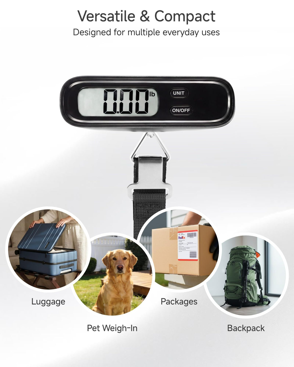 LUGGEX Luggage Weight Scale, Suitcase Scale, Luggage Scale Travel Digital