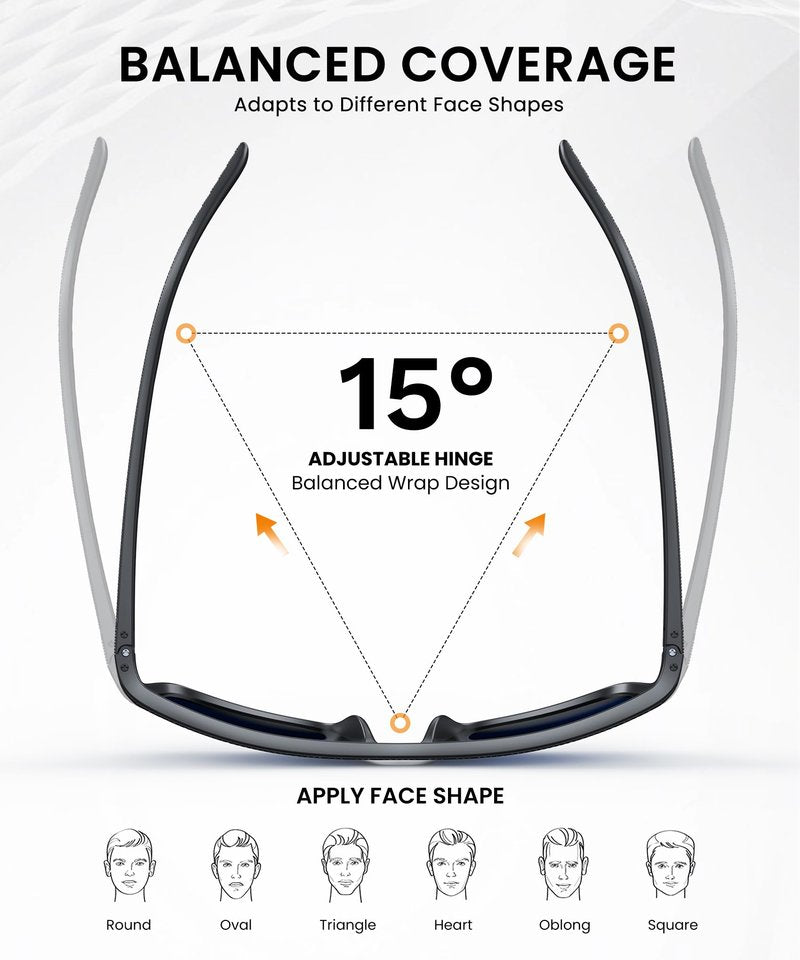 CIFOYA Sunglasses-Men Polarized Mens Sunglasses: Classic Women Sun Glasses UV Protection for Fishing Driving Golf 5PACK