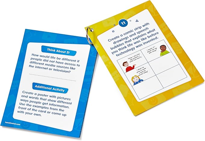 hand2mind Digital Citizenship Beginner Task Cards, Ages 5+, Computer Science & Technology for Kids 5-7, STEM Projects, STEM Activities for Classroom, Science Classroom Supplies