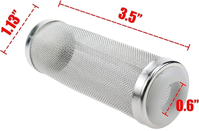 Xiaoyztan Aquarium Filter Cover, 0.63 Inch / 16mm Stainless Steel Aquarium