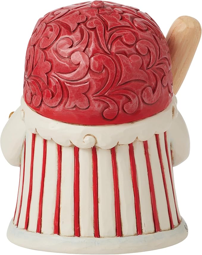 Enesco Jim Shore Heartwood Creek Athletes Baseball Player Batter Up Gnome Mini Figurine- Resin Hand Painted Crafted Collectible Decorative Figurines Home Decor Sculpture Shelf Statue Gift, 4 Inch