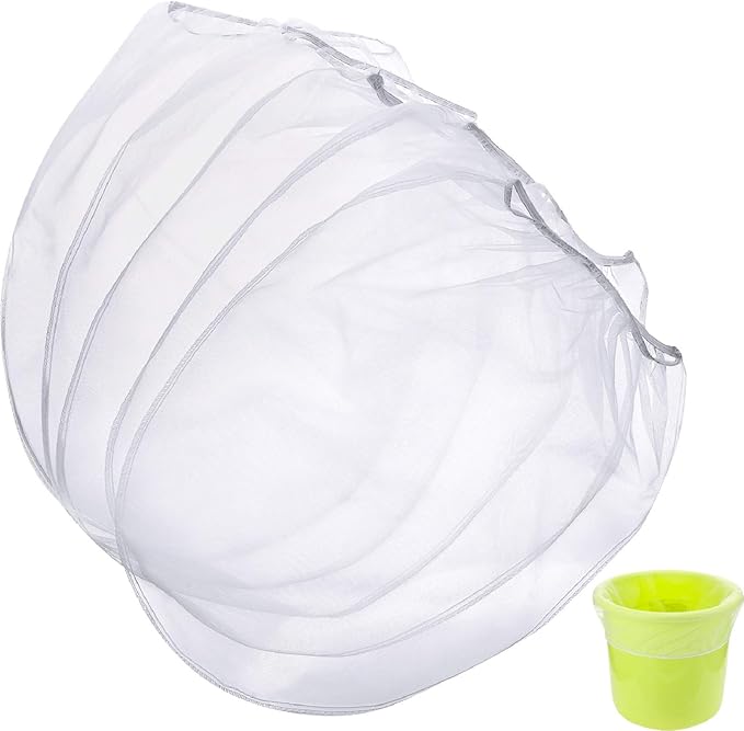 Paint Strainer Bags White Fine Mesh Filters Bag Bucket Elastic Opening Strainer