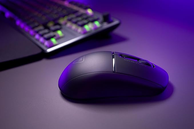 Turtle Beach Burst II Air Wireless Gaming Mouse - 47g Ultra Lightweight, Optical Switches, 26000 DPI Optical Sensor, 120-hour Rechargeable Battery, Symmetrical Design, Bluetooth, USB-C Cable – Black