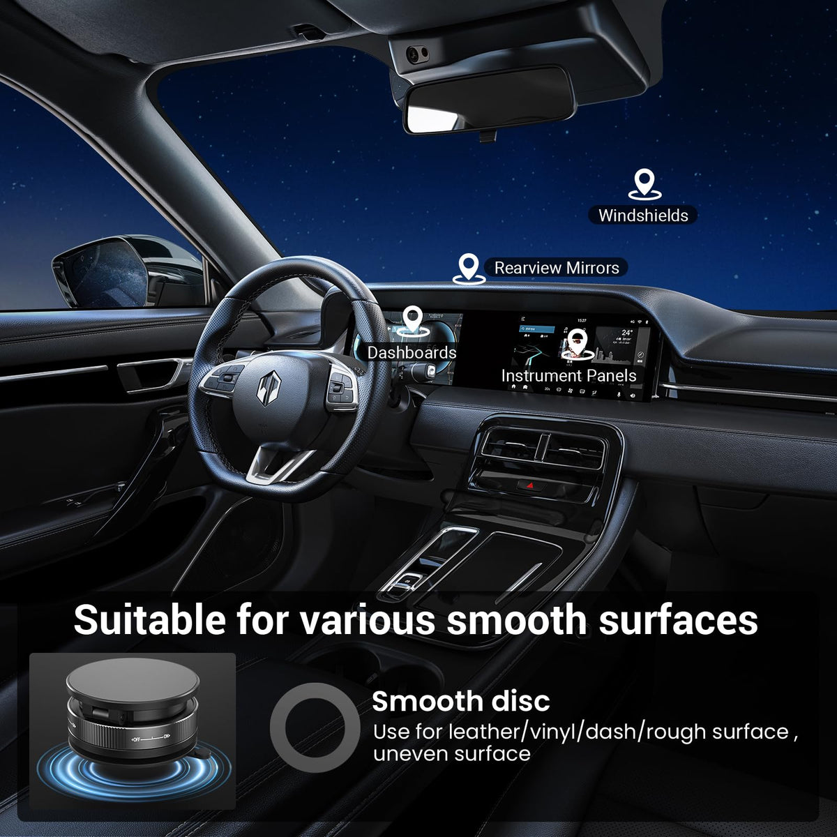 EGBULL Vacuum Magnetic Car Phone Holder