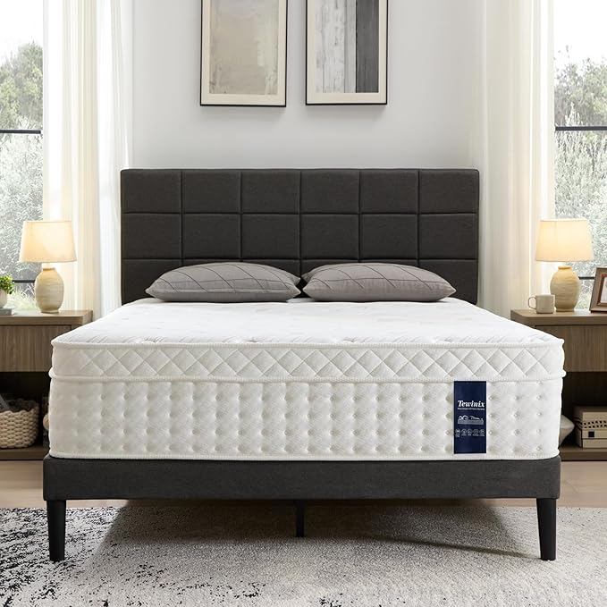 14 Inch King Mattress, Plush Hybrid Mattresses with Gel Memory Foam in a Box, Individual Pocket Springs for Pressure Relief & Motion Isolation, CertiPUR-US Certified,100-Night Trial