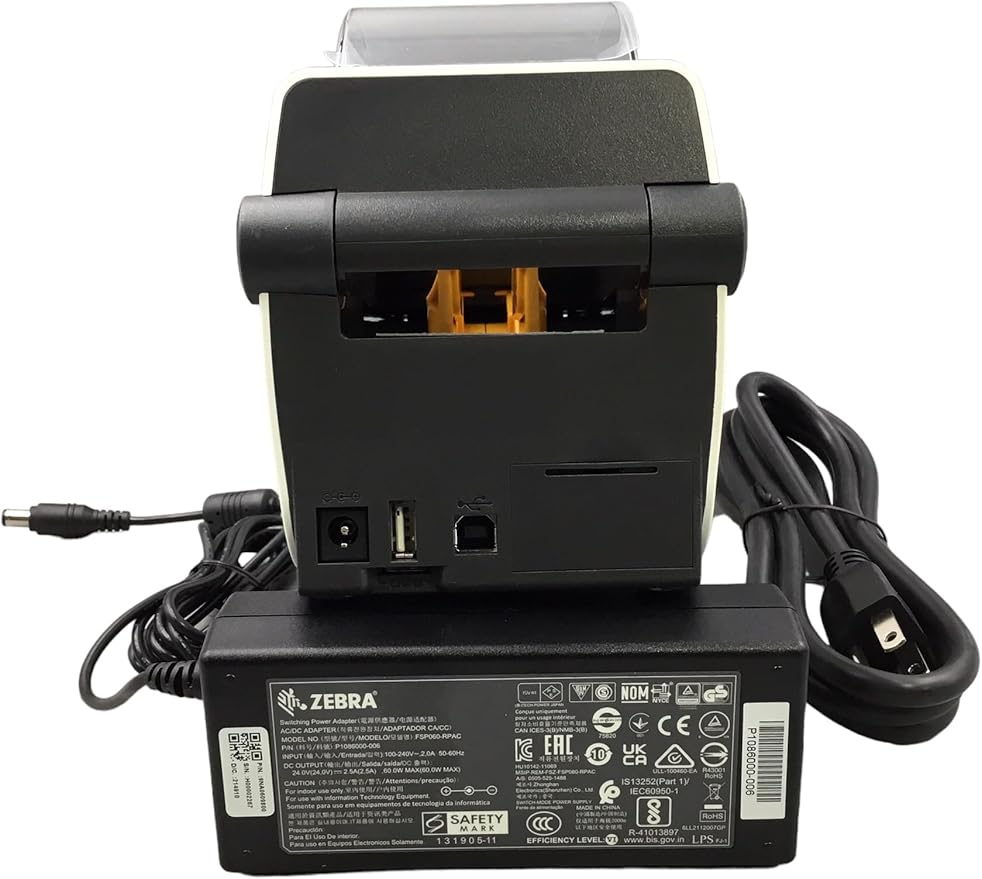 Zebra Technologies ZD41H22-D01W01EZ Printer, ZD410, Direct Thermal, Healthcare, 802.11AC and Bluetooth 4.0, Ezpl (Renewed)