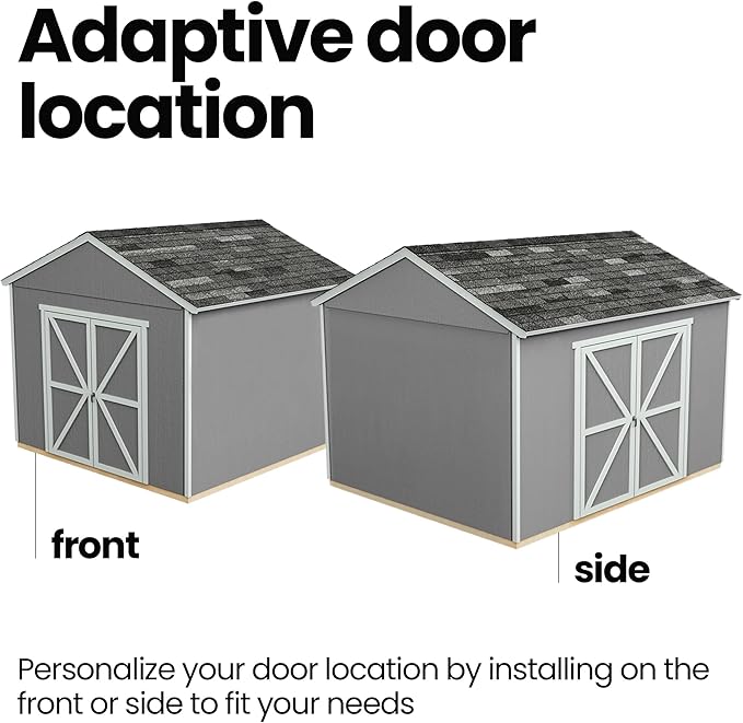 Handy Home Products Astoria 12x20 Do-It-Yourself Wooden Storage Shed with Floor Kit- Does not Include Paint or Roofing Shingles