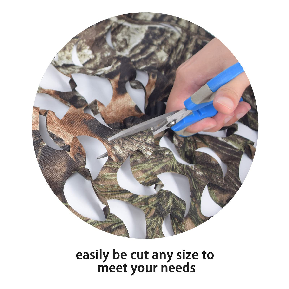 GRVCN Camo Netting Camouflage Net, Bulk Roll Sunshade Mesh Nets for Hunting Blind Shooting Military Theme Party Decorations