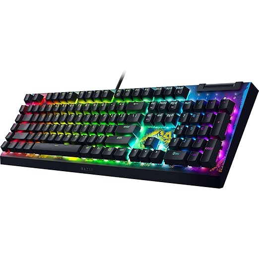 Razer BlackWidow V4 X Mechanical Gaming Keyboard: Yellow Switches Linear & Silent - 6 Macro Keys - Chroma RGB - Doubleshot ABS Keycaps - Roller & Media Keys Snap Tap - Fortnite Edition