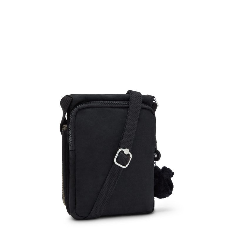 Kipling Womens Women's New Eldorado Minibag, Lightweight Bag, Nylon Travel Crossbody Bag, Black Tonal, 6 L x 7.75 H 0.75 D US