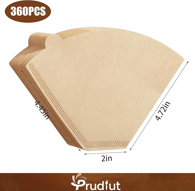 360 Count #4 Cone Coffee Filters 8-12 Cup Compatible with Ninja Maker