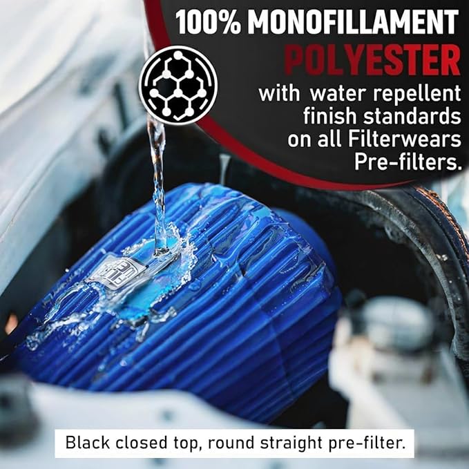 FILTERWEARS Pre-Filter F102L For SPECTRE Air Filters 8131 8132 8136 8138 K&N