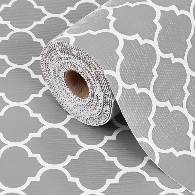 Drawer Shelf Liner for Kitchen Cabinets, Non Adhesive Slip Resistant Shelf Paper Easy to Clean, Strong Grip Thickened Waterproof Washable Mats for Pantry Shelves, Cupboard, Dresser, 24 in x 30 FT