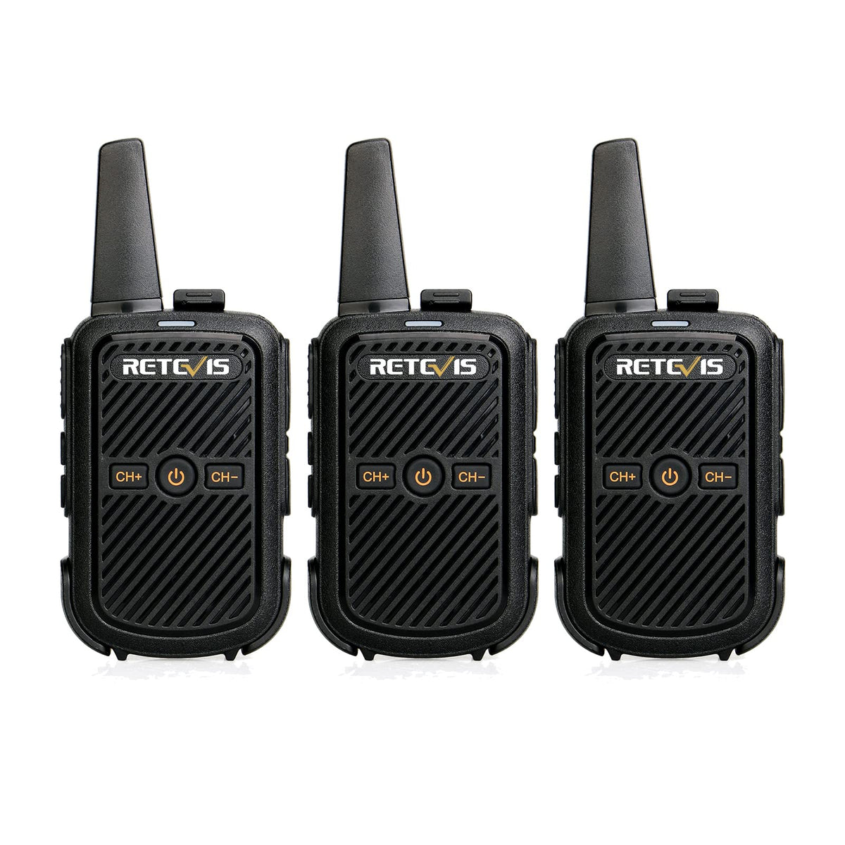 Retevis RT15 Mini Walkie Talkies for Adults, Small Portable 2 Way Radios, Low Battery Warning, VOX, Compact, Walky Talky Rechargeable for Warehouse Camping Hiking Outdoor Trip Family Travel(3 Pack)