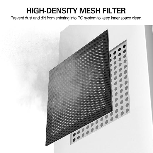 MoKo 120mm Dust Filter for Computer Cooler Fan, Magnetic Frame PC Fan Dust Mesh