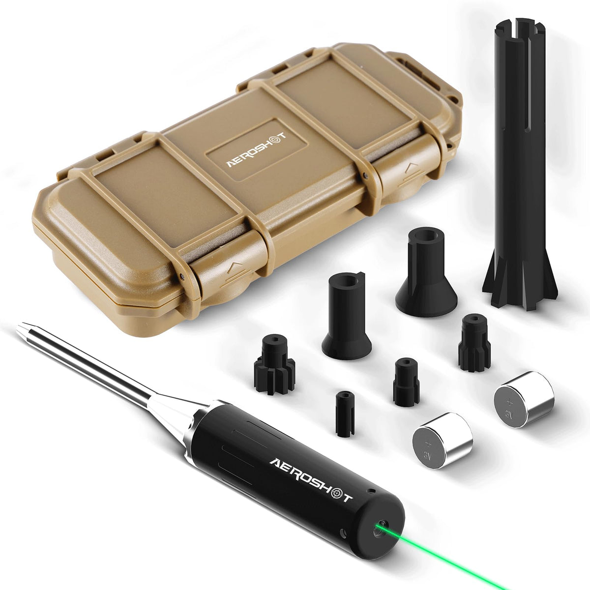 X03 Green Bore Sight Laser, .22–.50 Caliber, Bright Green Laser with Flashing Mode, 50 Yards Outdoors / 200 Yards Indoors, Tool-Free, Beginner Friendly,Compact & Portable