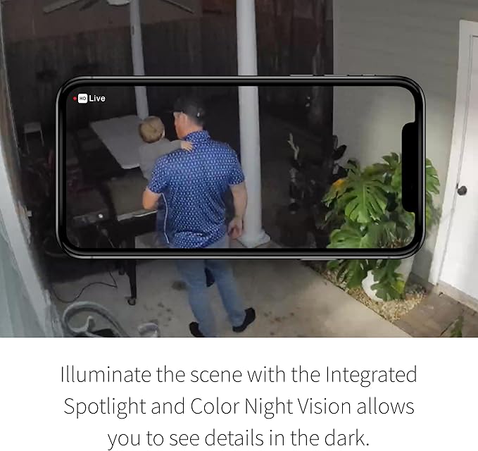 Arlo Essential Security Camera 2K | Indoor - Outdoor | 2nd Gen | Wireless with Spotlight, 2-Way Audio, Color Night Vision, Live Stream, Motion Activation, Real Time Notifications - White, 5 Cameras