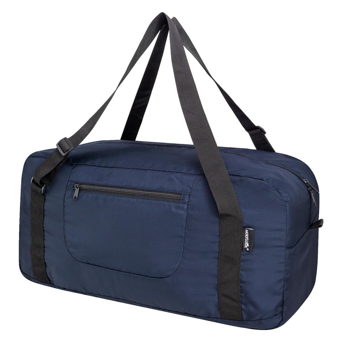 HOLYLUCK Foldable Travel Duffel Bag For Women & Men Luggage Great for Gym - large navy blue